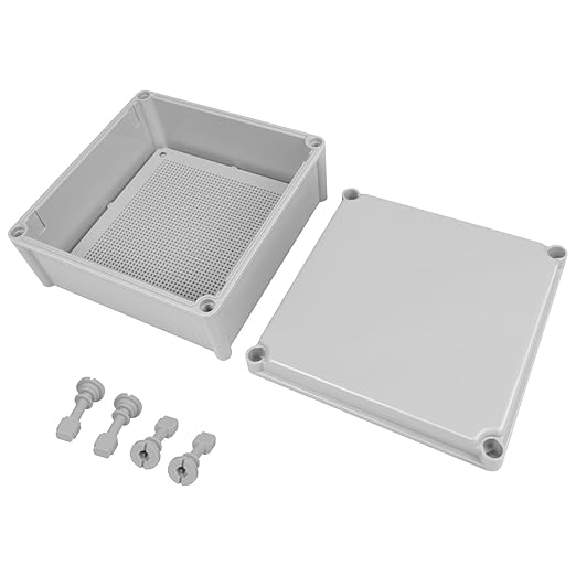 Junction Box，11"x 11"x 5.1" Outdoor Electrical Box with Mounting Plate, IP67 Dustproof Waterproof ABS Plastic Project Box, DIY Electrical Enclosure Gray (280x 280x 130 mm) - Image 9