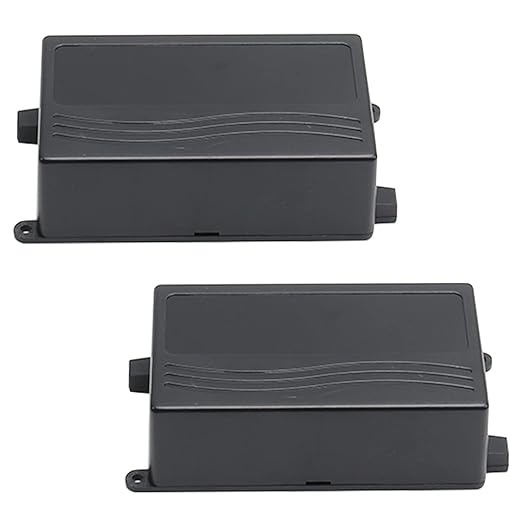 Fielect 2Pcs Project Box Dustproof Electronic Junction Box ABS Plastic Enclosure Project Case with Ear for Electronic Projects Black, 4.29" x 2.52" x 1.42" - Image 5