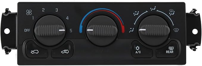 Front A/C Heater Climate Control Module Compatible with 1999-2002 Chevrolet Silverado 1500 2500 GMC Sierra 1500 2500 2001-2002 Chevrolet Silverado 1500 HD 2500 HD Replace# 599-218, 15054697 by DICMIC