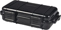 Dry Storage Box, Shockproof Waterproof Box with 2 U‑Shape Buckle, Plastic Storage Container for Cameras, Phones, Camping, Fishing, Hiking(Large-Black) by Yuecoom