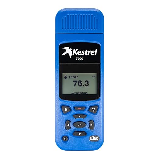 Kestrel 7000 Environmental Meter – Rugged Temperature & Humidity Monitor with Replaceable RH Sensor for Industrial, Lab & HVAC by NKKestrel