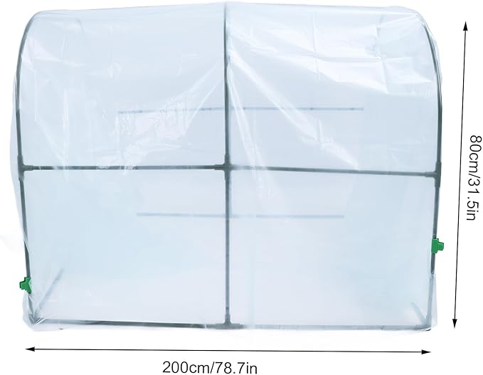 Portable Mini Greenhouse, Frost Proof Rain Proof Small Grow Plant House Tent for Indoor Outdoor or Garden Plant Growing (80*200cm) - Image 2