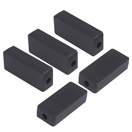 Zulkit 5Pcs Project Boxes ABS Plastic Electrical Project Case Power Junction Box Black 2.36 x 0.98 x 0.63 inch(60x25x16mm) by Zulkit