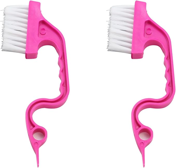 Xiaoyztan 10 Pcs Sliding Rail Cleaning Brush Dust Brush for Window Track Sliding Doors Drawer Slide (Pink) by Welcometoxiaoyztan