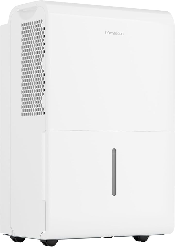 hOmeLabs Dehumidifier for Home, Office, Basements with Powerful Moisture Removal, Humidity Control, Auto Shut-off, Quiet Operation - 7,000 Sq Ft Wi-Fi (50 Pint MAX 120 Pint at 95°F, 90% RH) - Image 9