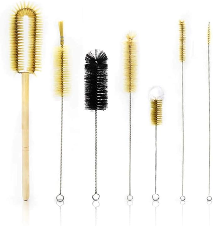 ULAB Scientific Lab Cleaning Brush Set, 7 Sizes for Different use, one Beaker Brush, one Buret Brush, one Cylinder Brush, Four Tube Brushes, UCB1001 by ULABScientificInstrumentsCoLtd