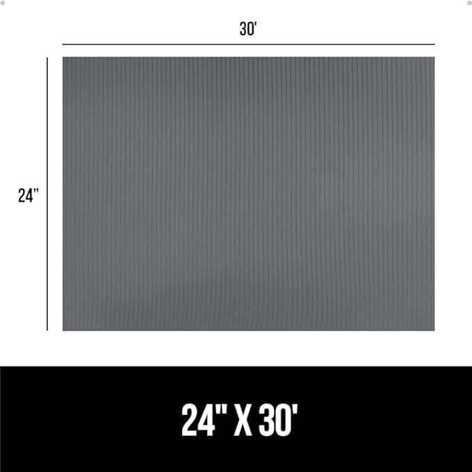 GORILLA GRIP DuraGuard Shelf Liner, 24x30 Non-Adhesive Cabinet Liners for Kitchen Drawers, Shelves, Refrigerator, Pantry Storage, Bathroom Closet, Durable Waterproof BPA Free Ribbed Plastic, Gray - Image 8