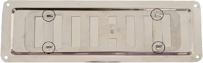 HVAC Adjustable Stainless Steel Non-Magnetic Ventilation Grille, Regulated Air Vent INOX AISI 316, Adjustable Convection Air Outlet/Inlet Grille, Air Diffuser. (9 x 3 inches) - Image 9