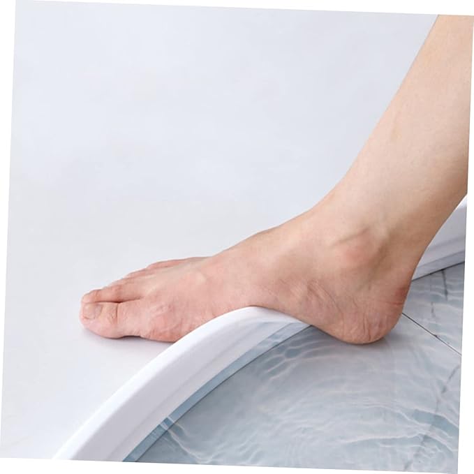 Self-Adhesive Water Retaining Strip Silicone Bathroom Shower Room Strip White for Dry Wet Separation - Image 3