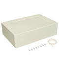 LeMotech Waterproof Dustproof IP65 ABS Plastic Junction Box Universal Electric Project Enclosure Pale Gray 15 x 10.2 x 4.13 inch (380 x 260 x 105 mm) by LeMotech