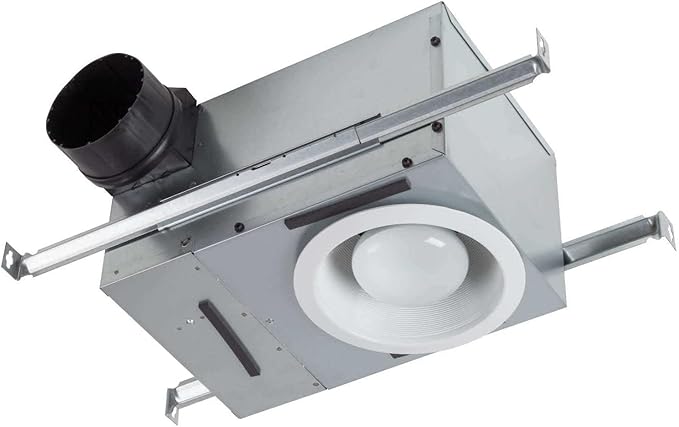 Broan-NuTone 744L Recessed Light Ventilation Fan, Selectable Speed 50-80 CFM, 0.3-2 Sones, White by Broan-NuTone