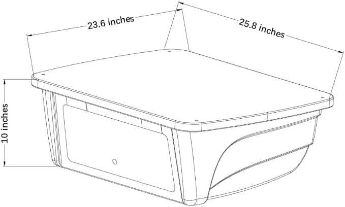 T-Top Electronic Box for Center Console Boats - Dry Storage, Lockable, Mounting Clamps Included Universal Design, Stereo, Radio, White - Image 9