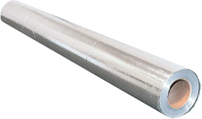 COLL7AWS 250sqft (4ft Wide) of NASA TECH Commercial Grade Perforated Platinum No Tear Green Energy Radiant Barrier Reflective Insulation Solar Attic Foil Roof Attic House Wrap SCIF RIFD - Image 4