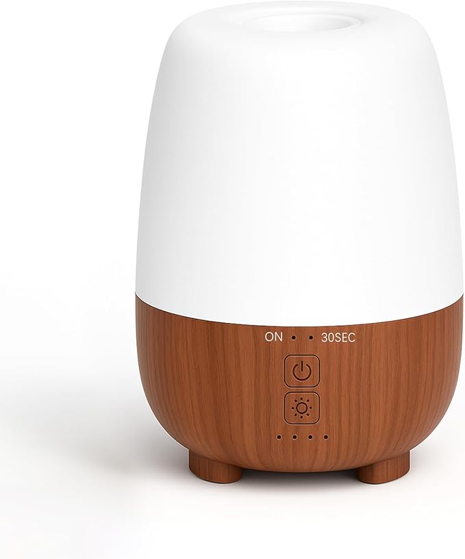 150ML Rechargeable Battery Operated Essential Oil Diffuser, Portable Cordless Aromatherapy Diffuser,7-Hour Runtime with 7 LED Color Changing Lightsfor Home,Office,Outdoor by SEEDSEEL