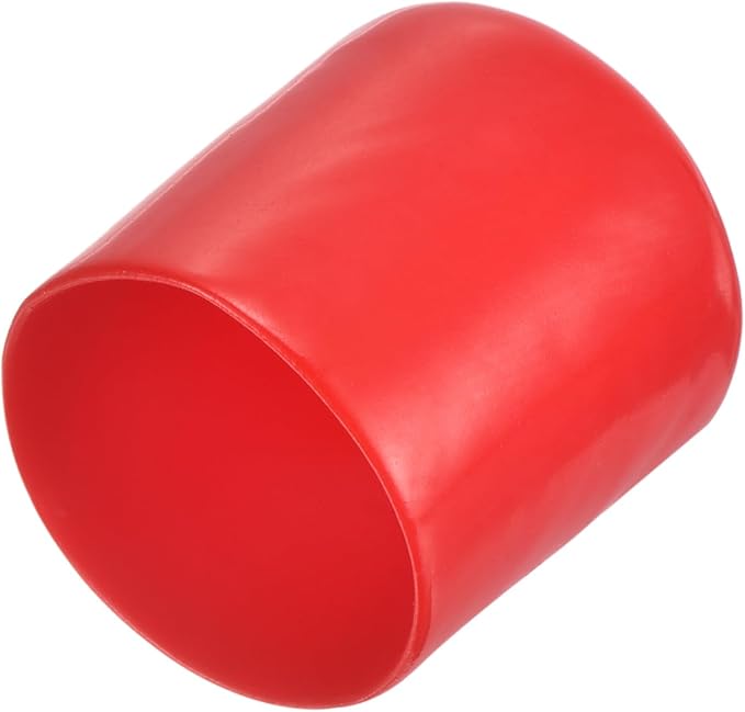 uxcell 20pcs Rubber End Caps 29mm ID Vinyl Round Tube Bolt Cap Cover Thread Protectors Red by uxcell
