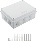 LeMotech ABS Plastic Dustproof Waterproof IP65 Junction Box Universal Electrical Project Enclosure White 7.8 x 6.1 x 3.1 inch (200 x 155 x 80 mm) by LeMotech