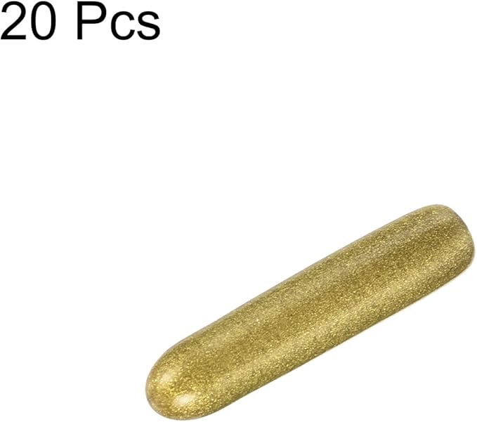 uxcell 20pcs Rubber End Caps 2mm ID Vinyl Round Tube Bolt Cap Cover Thread Protectors Gold - Image 2