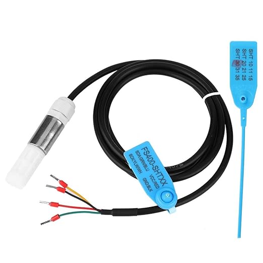 FS400-SHT30/31/35 Temperature Humidity Sensor,Dustproof Temperature Humidity Sensor Stainless Steel Plastic Housing I2C Output FS400-SHT3X(FS400-SHT30) by Unknown