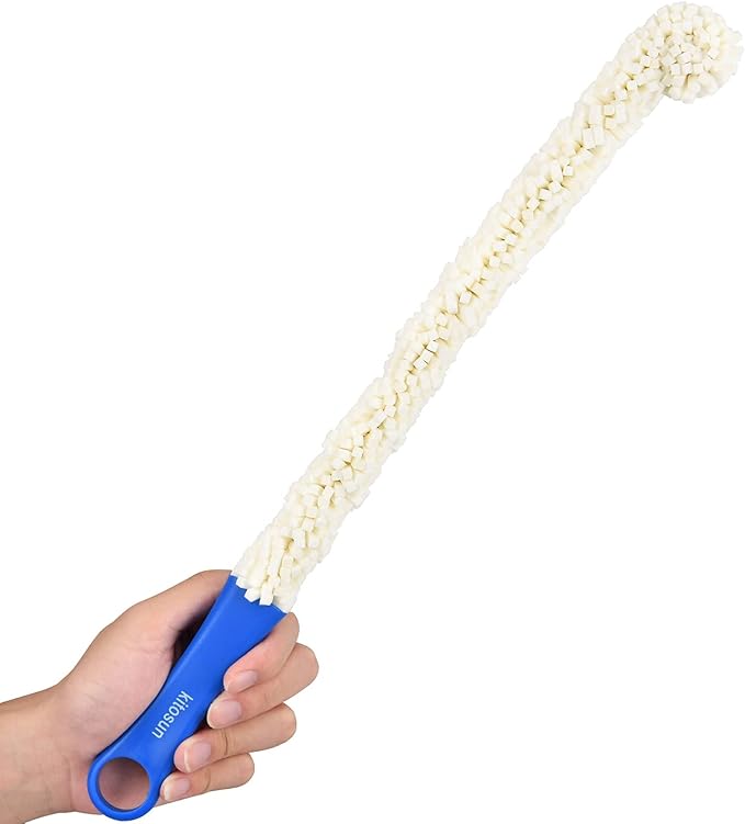 Bottle Cleaner 16.7" Bendable Long Foam Brush Cleaning Tools for Hookahs Vases Decanters Wine Bottles Tall Champagne Glassware Wine Goblets Thermoses Martini Glass Humidifiers (2-Pack) - Image 3