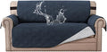 H.VERSAILTEX 100% Waterproof Sofa Slipcover Washable Loveseat Cover for 2 Cushion Cover Non-Slip Furniture Protector with Silicone Backing Couch Cover for Pets (Oversized Loveseat, Navy) by HVERSAILTEX