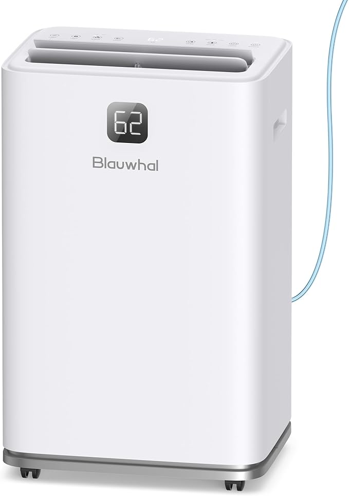 150 Pints Dehumidifier with Pump, 8000 Sq.Ft Dehumidifier for Basement with Drain Hose & 2.11 Gal Water Tank, Large Dehumidifiers for Large Room Warehouses Commercial and Home (150 pint) by Blauwhal