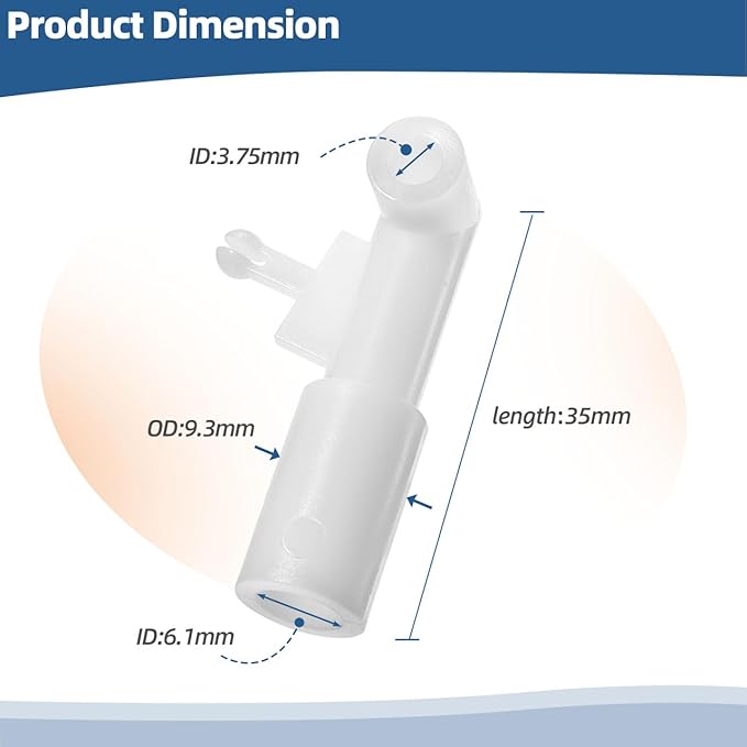 4235 Humidifier Feed Tube Water Nozzle Compatible with Aprilaire Humidifier Models 700, 700A, 700M, 760, 760A, 768 Humidifier Parts & Accessories - Image 2