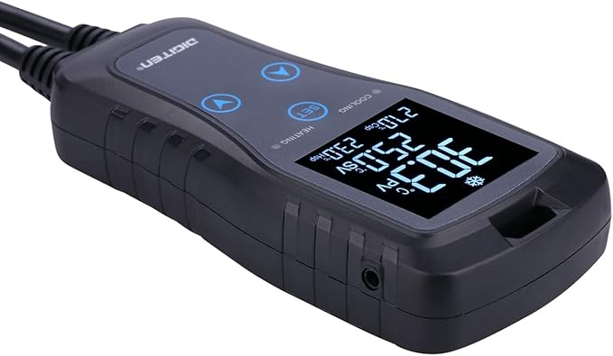 DIGITEN DTC102 Temperature Controller Outlet 2-Stage Plug in Thermostat Digital Greenhouse Thermostat Reptiles Temperature Controller Heating Cooling Mode for Homebrewing Fermentation Space Heater - Image 2