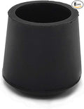 Flyshop 1", 25 mm, Patio Round Chair Leg Caps, Furniture Table Feet Covers Floor Protectors, Anti-Skid Durable Thick Rubber Leg Tips, 8 Pack, Black by Flyshop