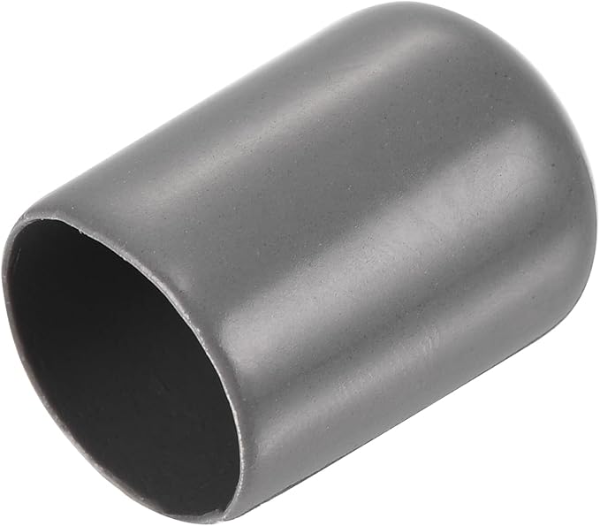 uxcell 20pcs Rubber End Caps 17mm ID Vinyl PVC Round Tube Bolt Cap Cover Screw Thread Protectors Dark Grey by uxcell