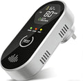 3-in-1 Plug-in CO Alarm with LCD, Tracks Temp & Humidity, 85dB Loud, Portable for Home Use, RV, Camper, Travel by COCHYSCELA