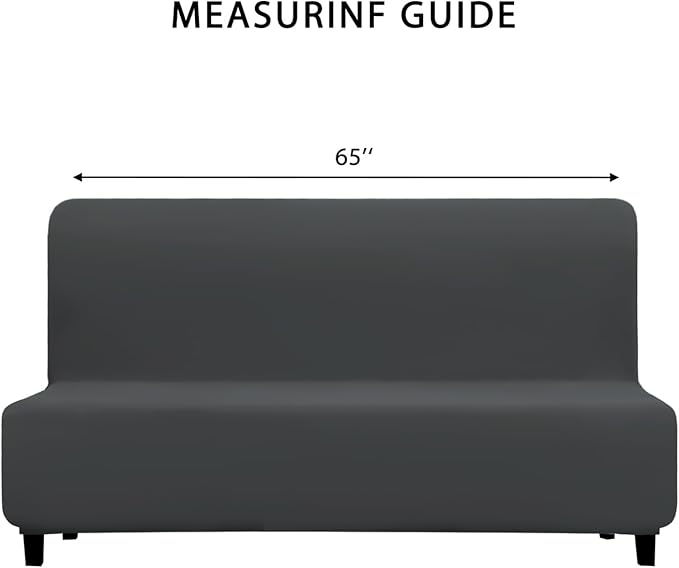 PureFit 100% Dual Waterproof Futon Cover - Stretch Non Slip Fleece Sofa Protector for Couch, Washable, Leakproof Furniture Cover for Kids, Pets, Dog (Dark Gray) - Image 6