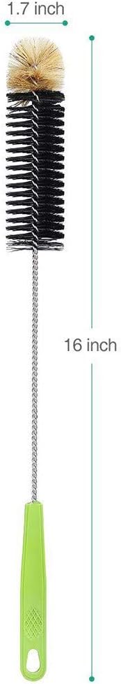 16in Bendable Bottle Brush, Long Handle Bottle Cleaning Brush for Cleaning Narrow Neck Bottles, Baby Bottles, Flask, Pitcher, Vase, Bird Feeder, Home Kitchen Sink Cleaning Brush, Water Bottle Brush - Image 2