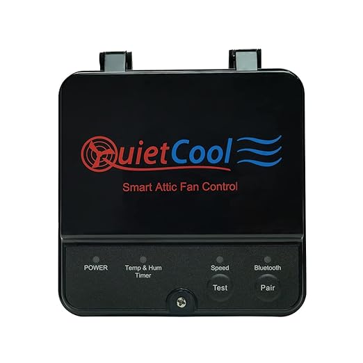 Quietcool AFG SMT PRO-2.0 Smart Attic Fan for Gable Vents - 1945 CFM - Smart App Control - Thermostat & Humidistat - 20ft Power Cord - Plug-and-play - Two Speed - Image 6