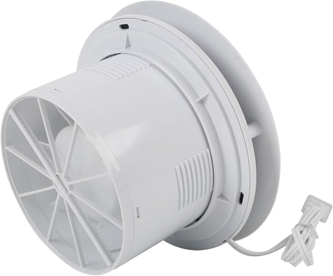 Bathroom Exhaust Fan, 6 inch Silent Ceiling and Wall Mount Ventilation Fan with Anti-Backflow Check Valve, Balanced Air Solution, for Tub Shower Enclosure, 110V (Round) - Image 9
