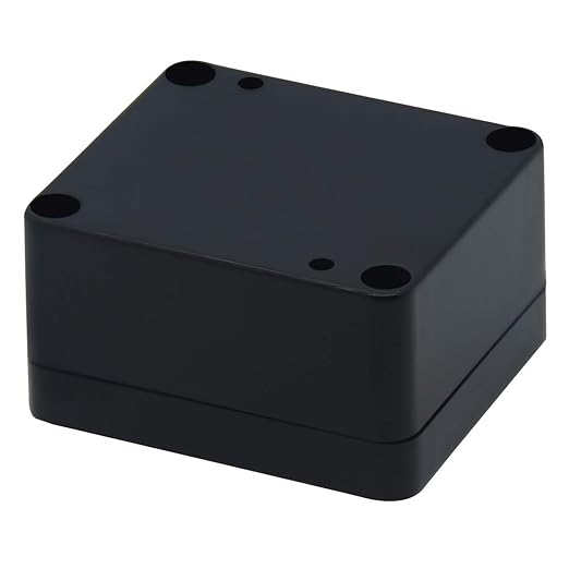 Junction Box, Zulkit Project Box IP65 Waterproof Outdoor Box ABS Plastic Electrical Boxes Electronic Enclosure Black 2.48 x 2.28 x 1.38 inch (63 x 58 x 35mm) (Pack of 4) - Image 3
