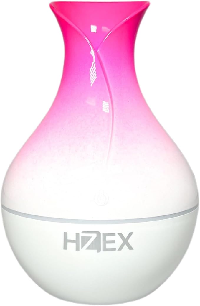 Spiral Essential Oil Diffuser with 7 Color Changing Lights and 5V USB Cable for Home Office, 130ml Mist Humidifier Silent Aroma Diffusers, Variant Colors (Fuchsia) - Image 2