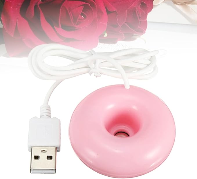 3pcs Mini Portable Donuts Humidifier Float for Home Travel Cute Desktop Auto Shut-off for Bedroom Office Yoga Pink - Image 6