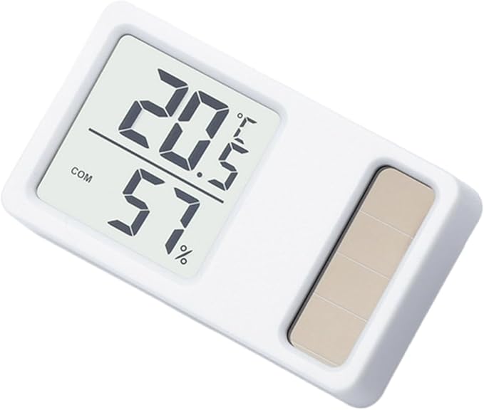 Thermometers Hygrometer Solar Power Desktop Temperature Humidity Meter Gauge With LCD Display For Home Baby Room Office - Image 6
