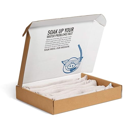PIG Dryer-Safe Reusable Water Absorbent Sock - 4 Pack - 3" x 38" - Absorbs Up to 34 oz per Sock - Beige - PM50676 - Image 2