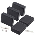 Zulkit 5 Packs Project Boxes ABS Plastic Electrical Project Case Power Junction Box Black 3.54 x 2.76 x 1.10 inch (90 x 70 x 28 mm) by Zulkit
