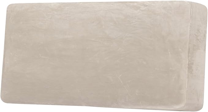 H.VERSAILTEX Velvet Stretch Individual Couch Cushion Cover Plush Cushion Slipcover for Loveseat Sofa Cushion Furniture Protector Seat Cushion Sofa Cover (1 Piece Sofa Cushion Cover, French Oak) by HVERSAILTEX