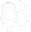 10pcs Transparent Greenhouse Dome Covers for Plants Humidity Control Cloche for Succulents Durable Reusable Plastic Garden Protectors for Use by Toddmomy