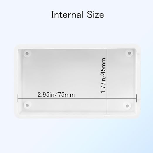 Project Box 8 Pieces Electrical Box Small Junction Box ABS Plastic Enclosure Power Electronic Case White 3.15" x 1.97" x 1.02"(80 x 50x 26mm) - Image 4