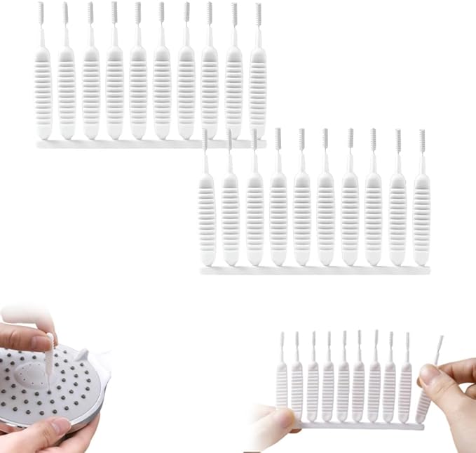Shower Head Cleaning Brush for Small Hole, 2026 New Upgrade Gap Hole Anti-Clogging Cleaning Brush, Multifunctional Shower Cleaning Tools, Showerhead Cleaning Brushes Picks for Bathroom (20 Pcak) by VLZlQ