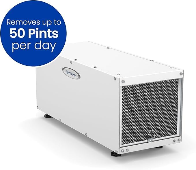 AprilAire E050 Pro Dehumidifier Bundle - 50 Pint Crawl Space Dehumidifier - Compact Dehumidifier for Crawl Spaces, Basements, Attics, Garages up to 1,600 sq. ft - 5 Year Warranty - Image 7