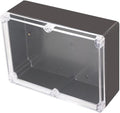 Project Box IP65 Waterproof Junction Box ABS Plastic Black Electrical Boxes DIY Electronic Project Case Power Enclosure Clear Cover 11.42”x8.27“x3.94 by Otdorpatio
