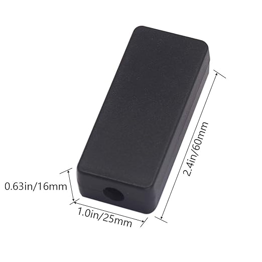 Zulkit 5Pcs Project Boxes ABS Plastic Electrical Project Case Power Junction Box Black 2.36 x 0.98 x 0.63 inch(60x25x16mm) - Image 2