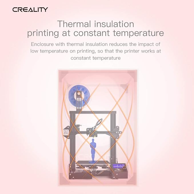 3D Printer Enclosure, Creality Fireproof and Dustproof 3D Printer Enclosure Constant Temperature Protective Cover Room for Ender5/5 pro/5 Plus,CR-10/10S/10S PRO/10MINI,CR-X/CR-20/20PRO- Large - Image 6