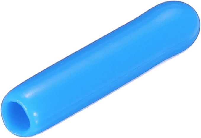 uxcell 20pcs Rubber End Caps 2mm(1/16") ID Vinyl PVC Round Tube Bolt Cap Cover Screw Thread Protectors,Light Blue by uxcell