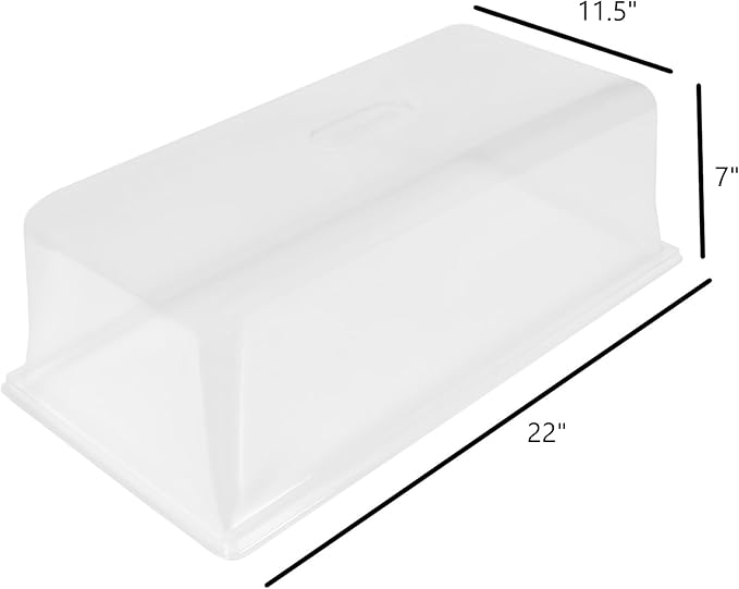 SUNPACK Sundome Plastic Humidity Dome, Clear, 7" (Pack of 10) - Ideal for Greenhouses or Indoor Growing, Maintains Humidity for Healthy Seedling Growth - Image 4